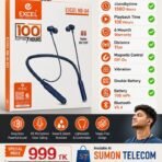 EXCEL NB-04 Wireless Neckband – Premium Sound, Long Backup